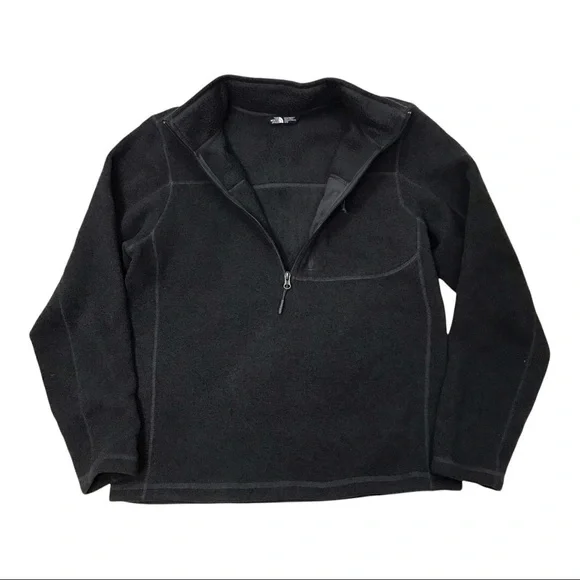 The North Face Better Sweater Fleece Men Medium Heathered Charcoal Gray 1/2 Zip. - Picture 2 of 11